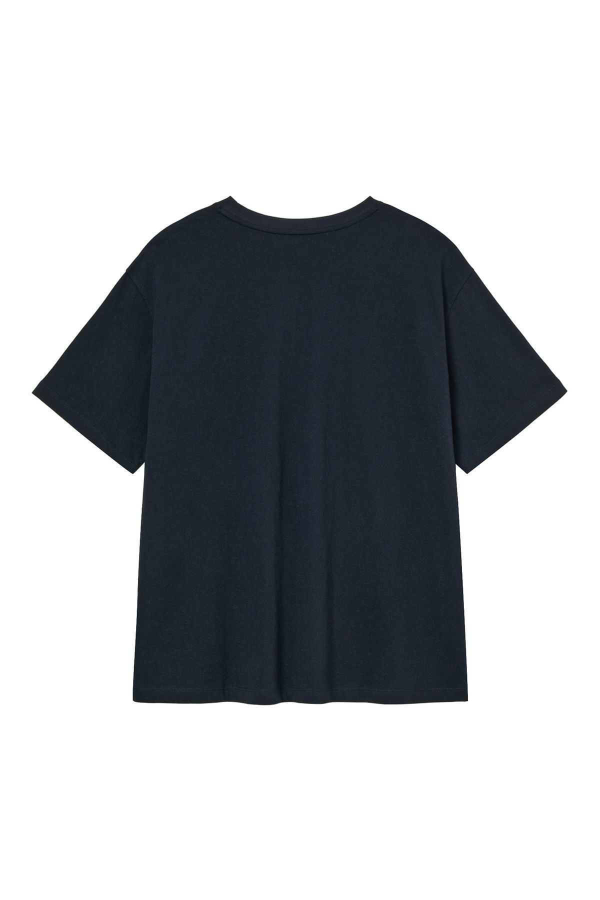 다이닛(DEINET) BI GRAPHIC OVERSIZED T-SHIRT IN NAVY