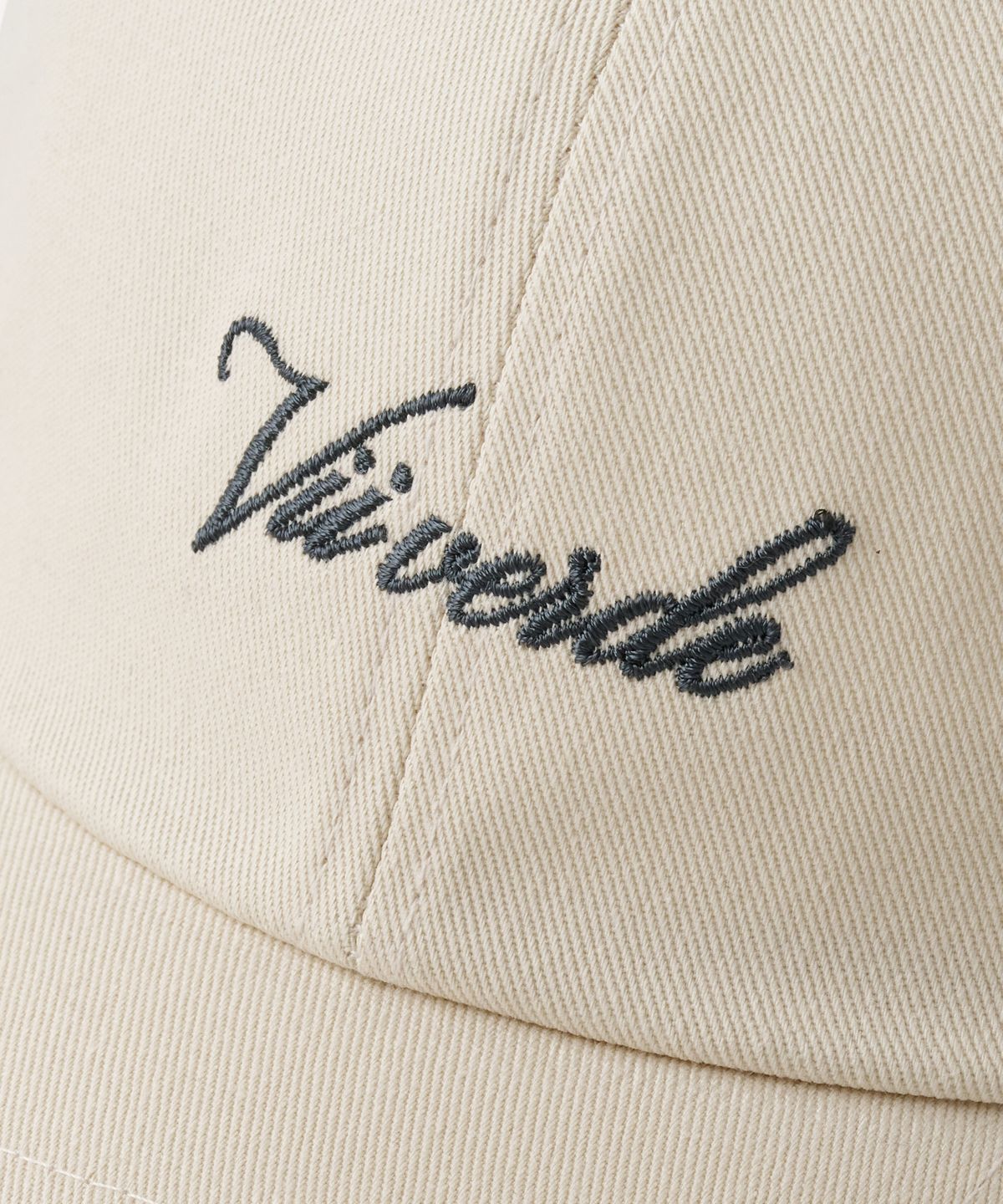 비베르데(VIIVERDE) 비베르데 자수 코튼 볼캡 001 베이지