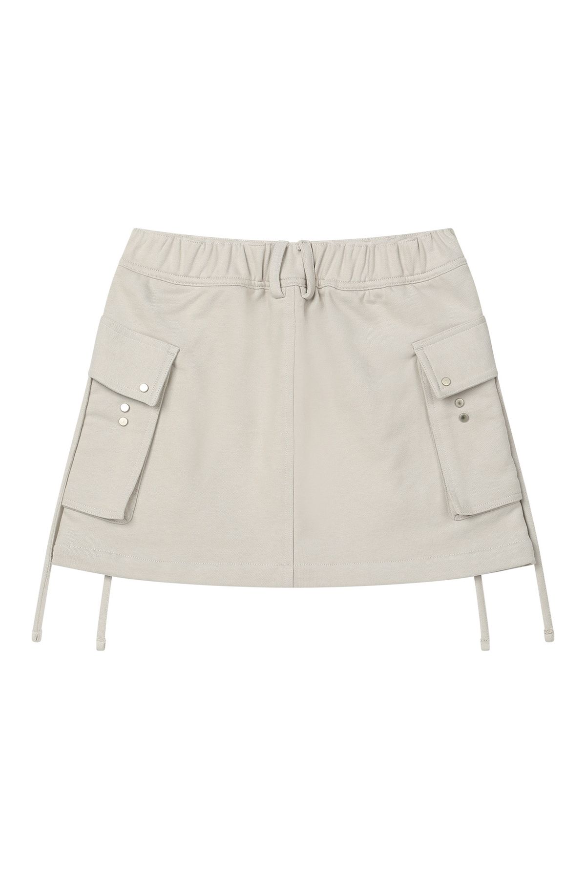다이닛(DEINET) JERSEY MINI SKIRT IN BEIGE
