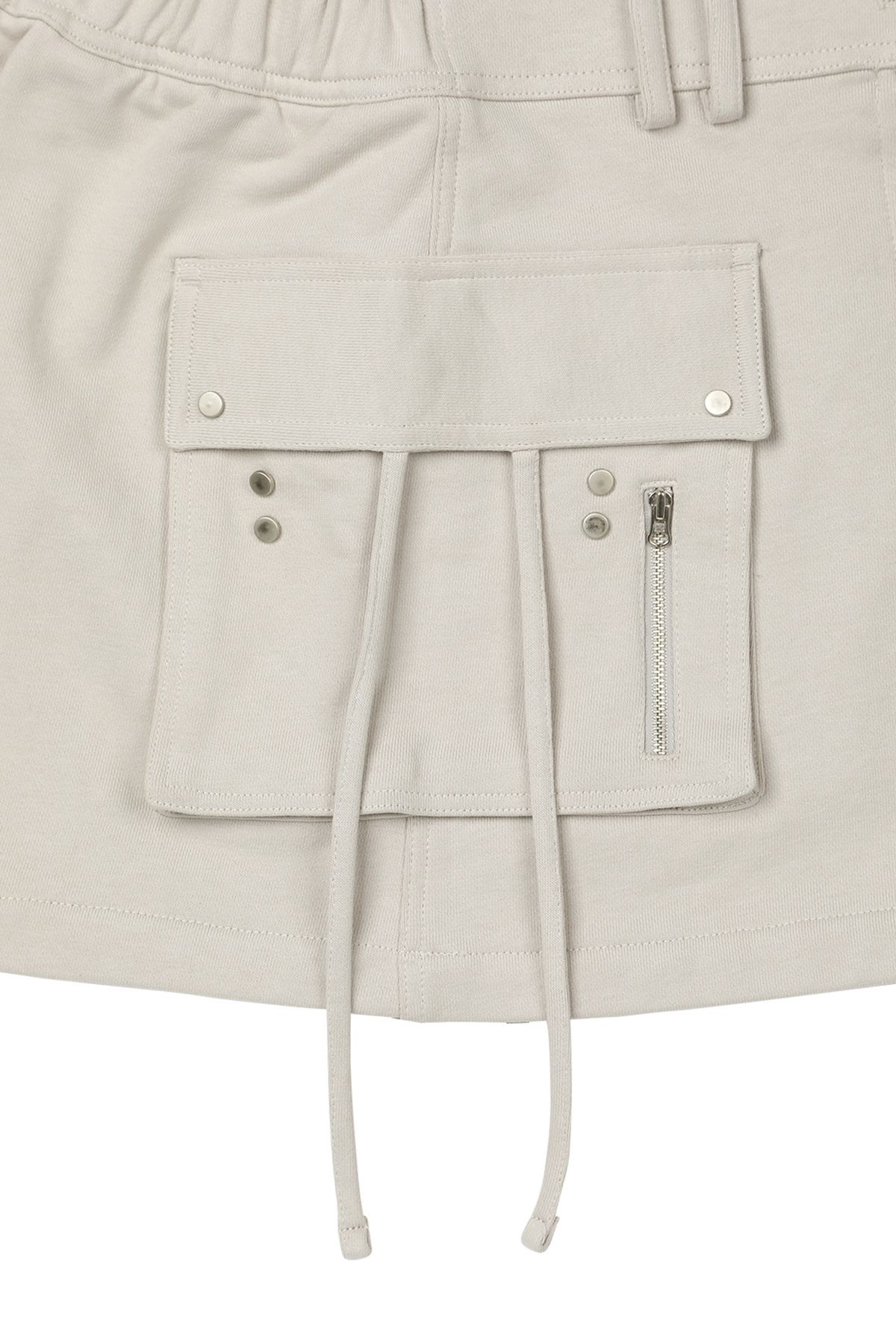 다이닛(DEINET) JERSEY MINI SKIRT IN BEIGE