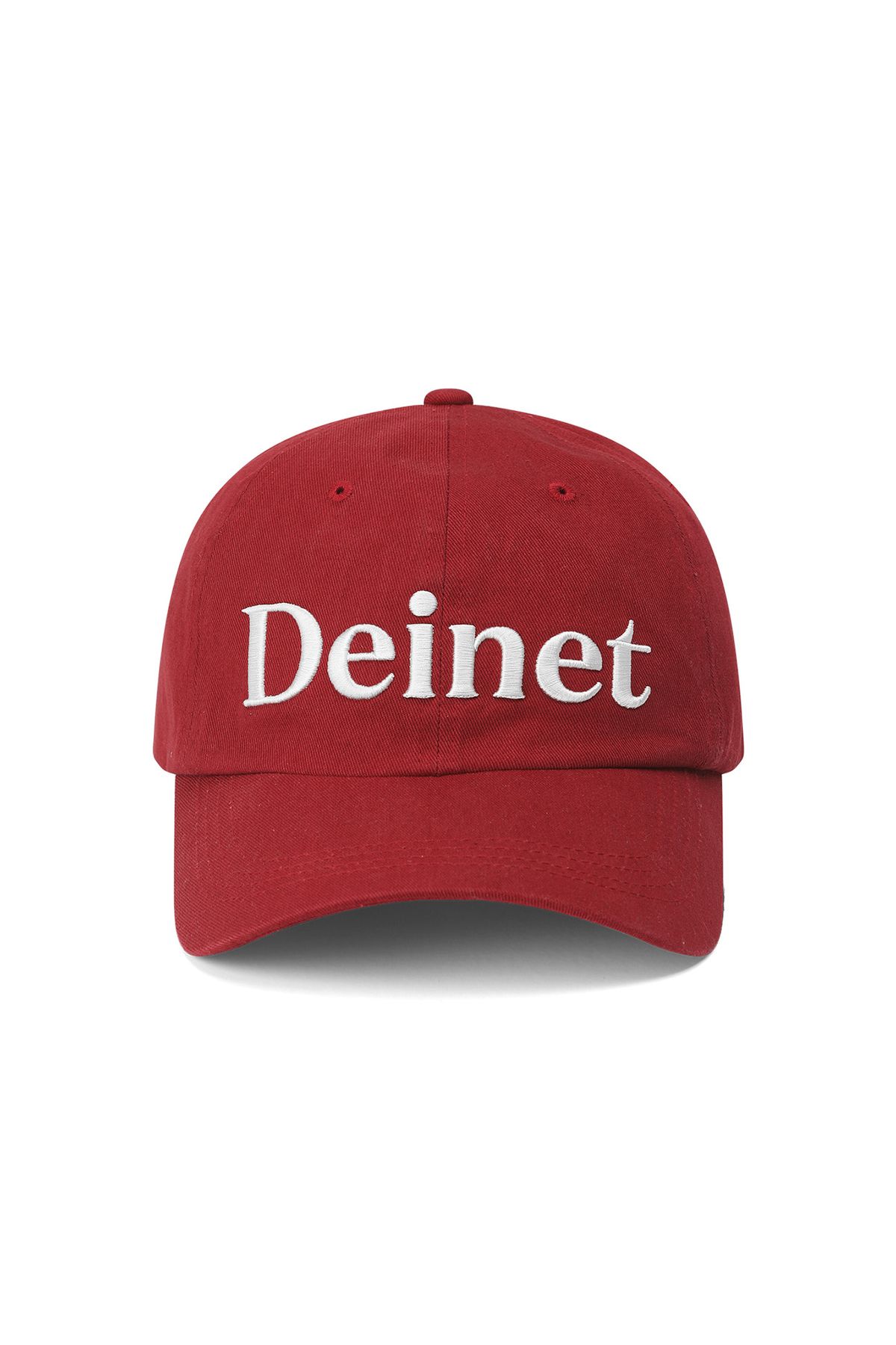 다이닛(DEINET) ESSENTIAL LOGO BALL CAP IN RED