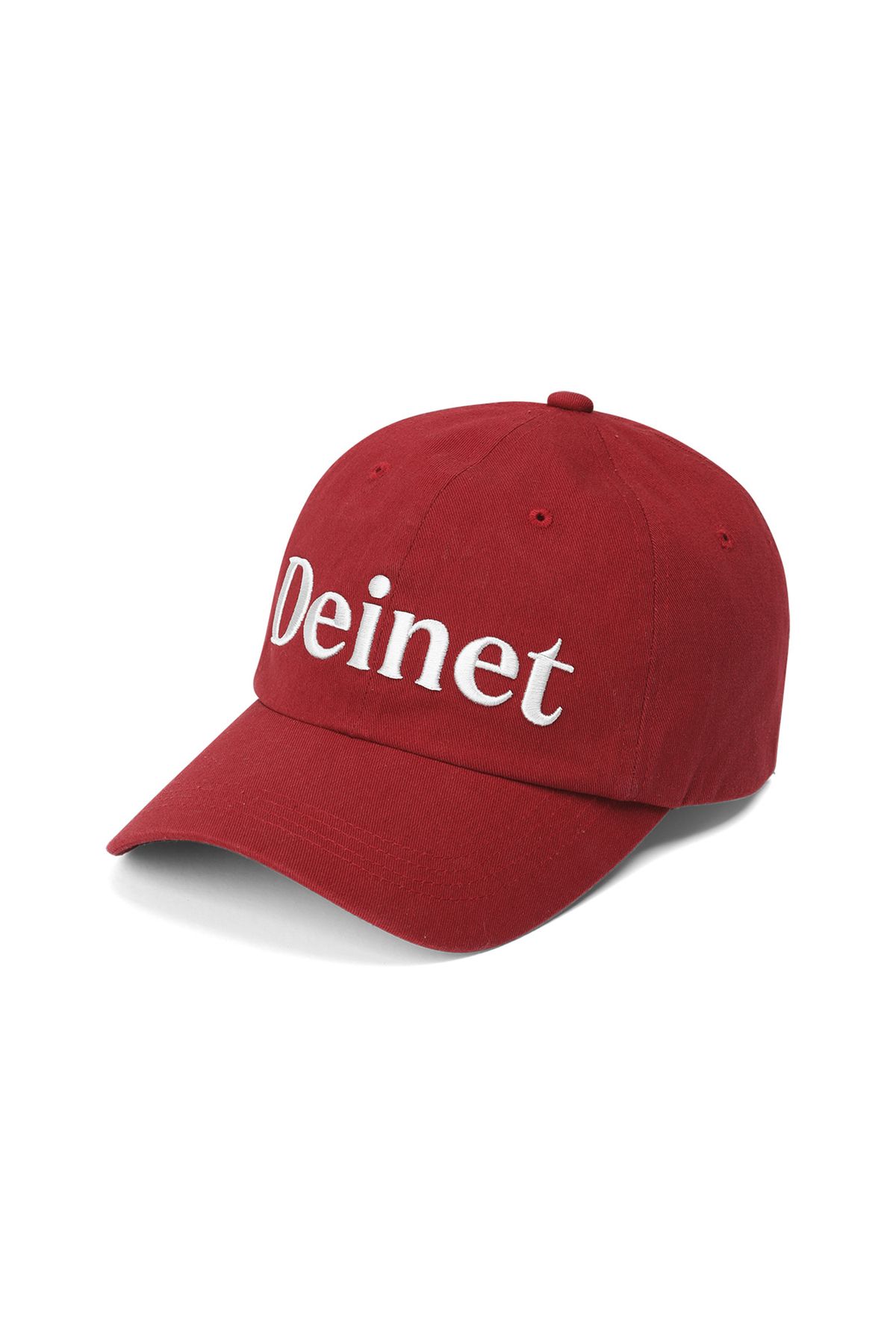 다이닛(DEINET) ESSENTIAL LOGO BALL CAP IN RED