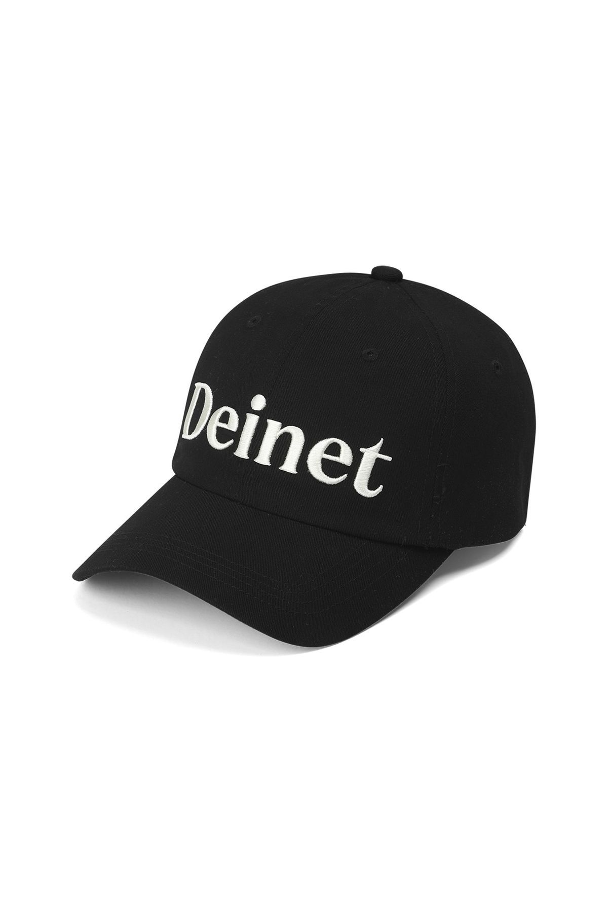 다이닛(DEINET) ESSENTIAL LOGO BALL CAP IN BLACK