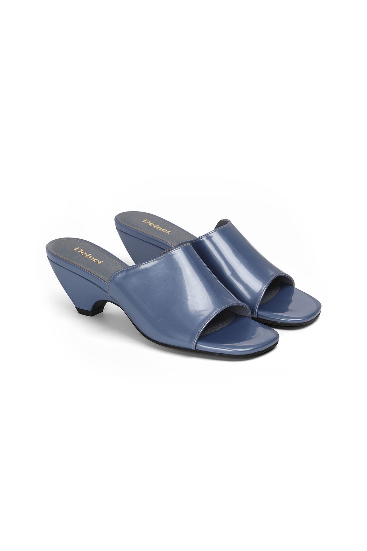다이닛(DEINET) ENAMEL SLIPPERS IN BLUE
