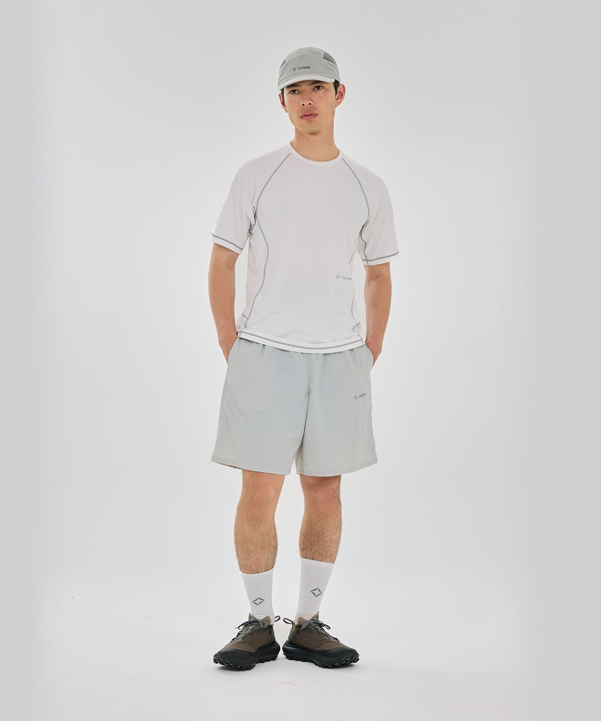 헬리녹스 웨어(HELINOX WEAR) 패커블 쇼츠(7인치)_Light Grey