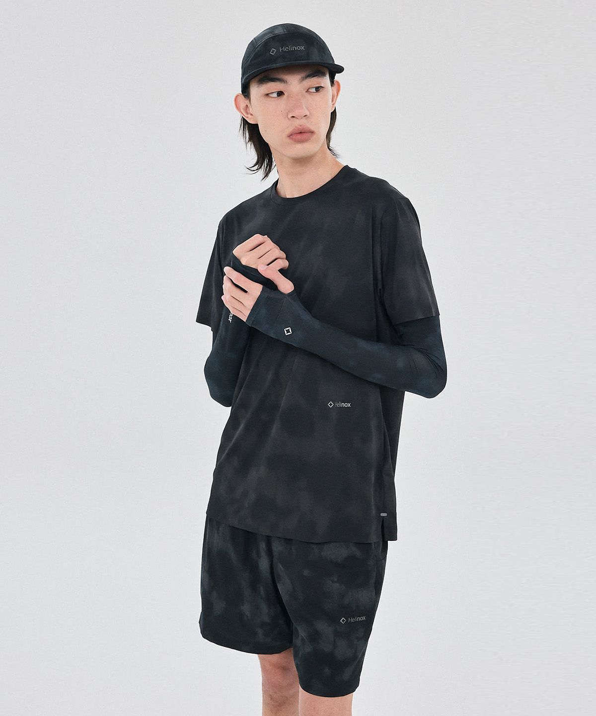 헬리녹스 웨어(HELINOX WEAR) 네츄럴 카모 쇼츠_Dark Grey