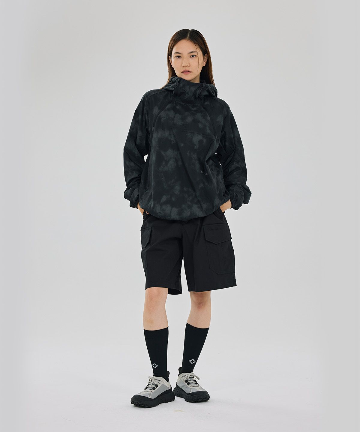 헬리녹스 웨어(HELINOX WEAR) 네츄럴 카모 경량 아노락_Dark Grey