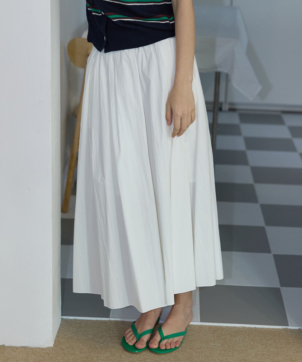 오픈도어스튜디오(OPENDOORSTUDIO) Cn irregularity skirt  Ivory