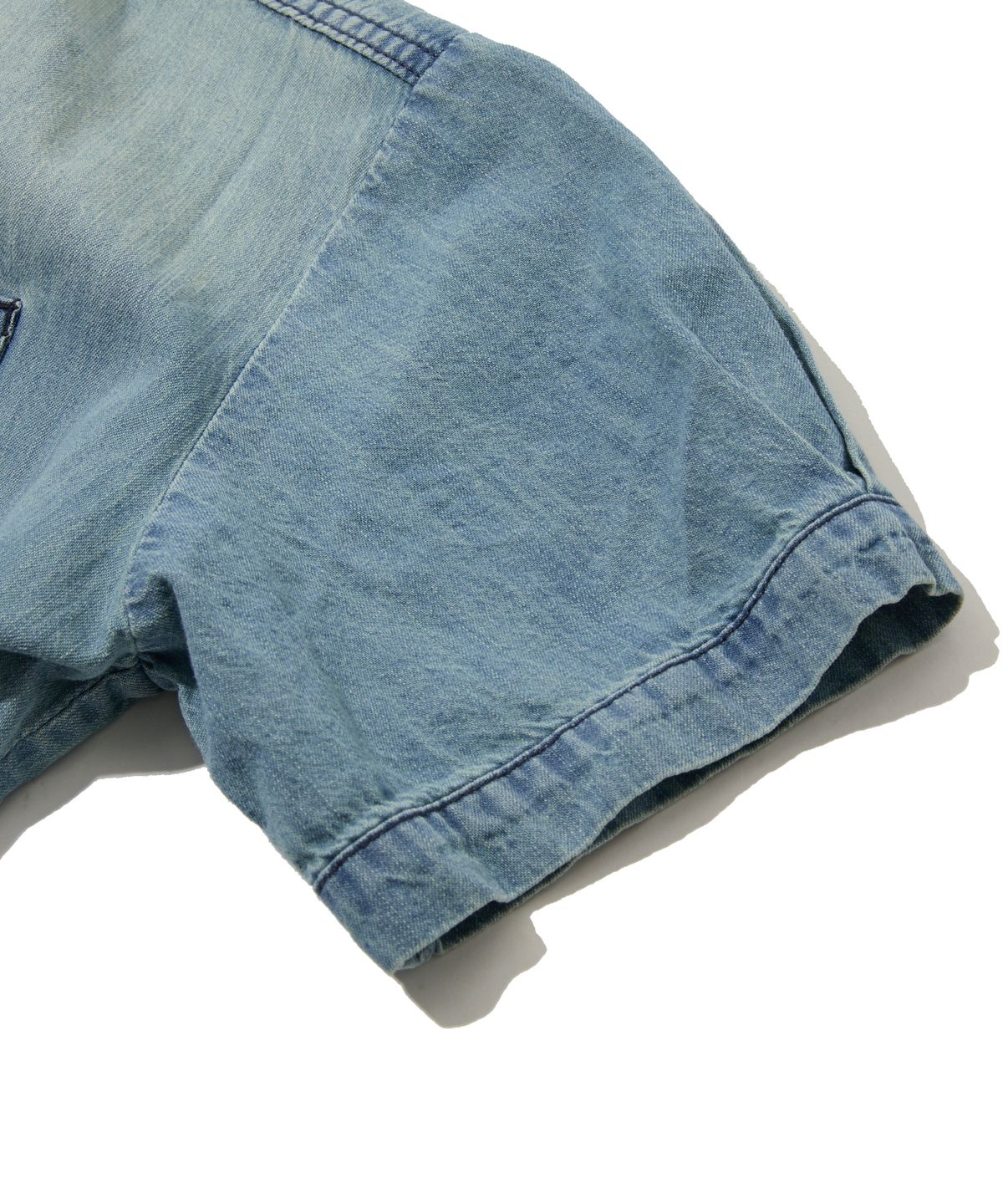 펜필드(PENFIELD) 데님 워싱 셔츠 원피스 인디고_FS2WS42F
