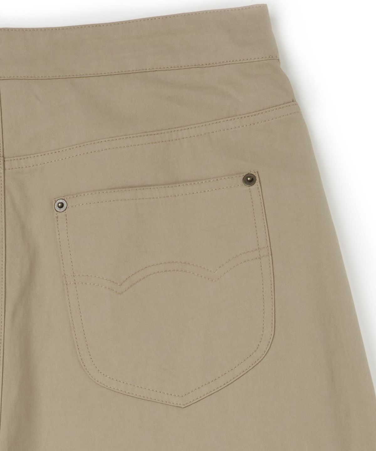 펜필드(PENFIELD) 코튼 플리츠 랩 바지 베이지_FS2WP44F