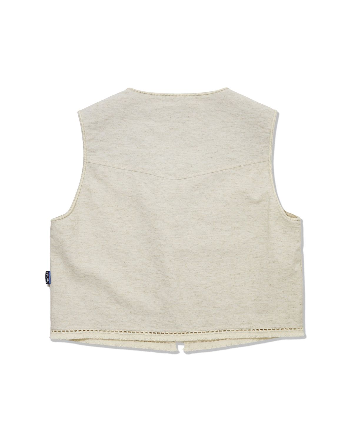 펜필드(PENFIELD) 린넨 마린 두들 엠브로이더리 베스트 아이보리_FS2WV30F