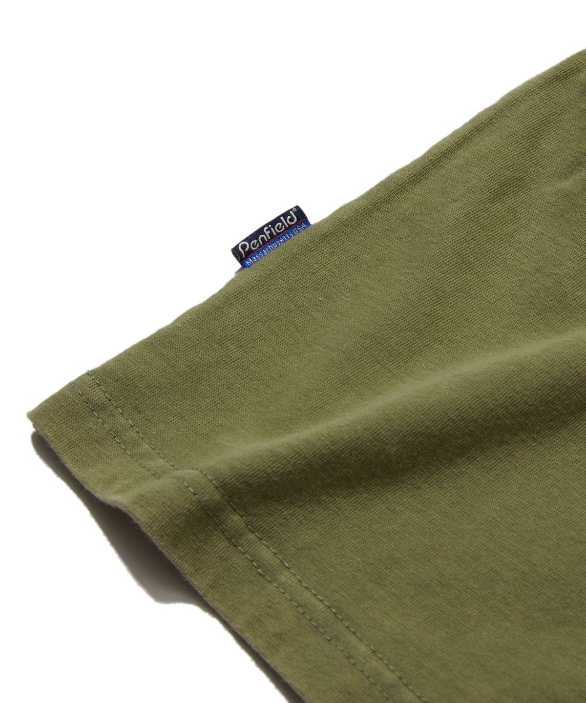 펜필드(PENFIELD) 빈티지 베어 아트워크 링거 반팔티 라이트카키_FS2KT69F