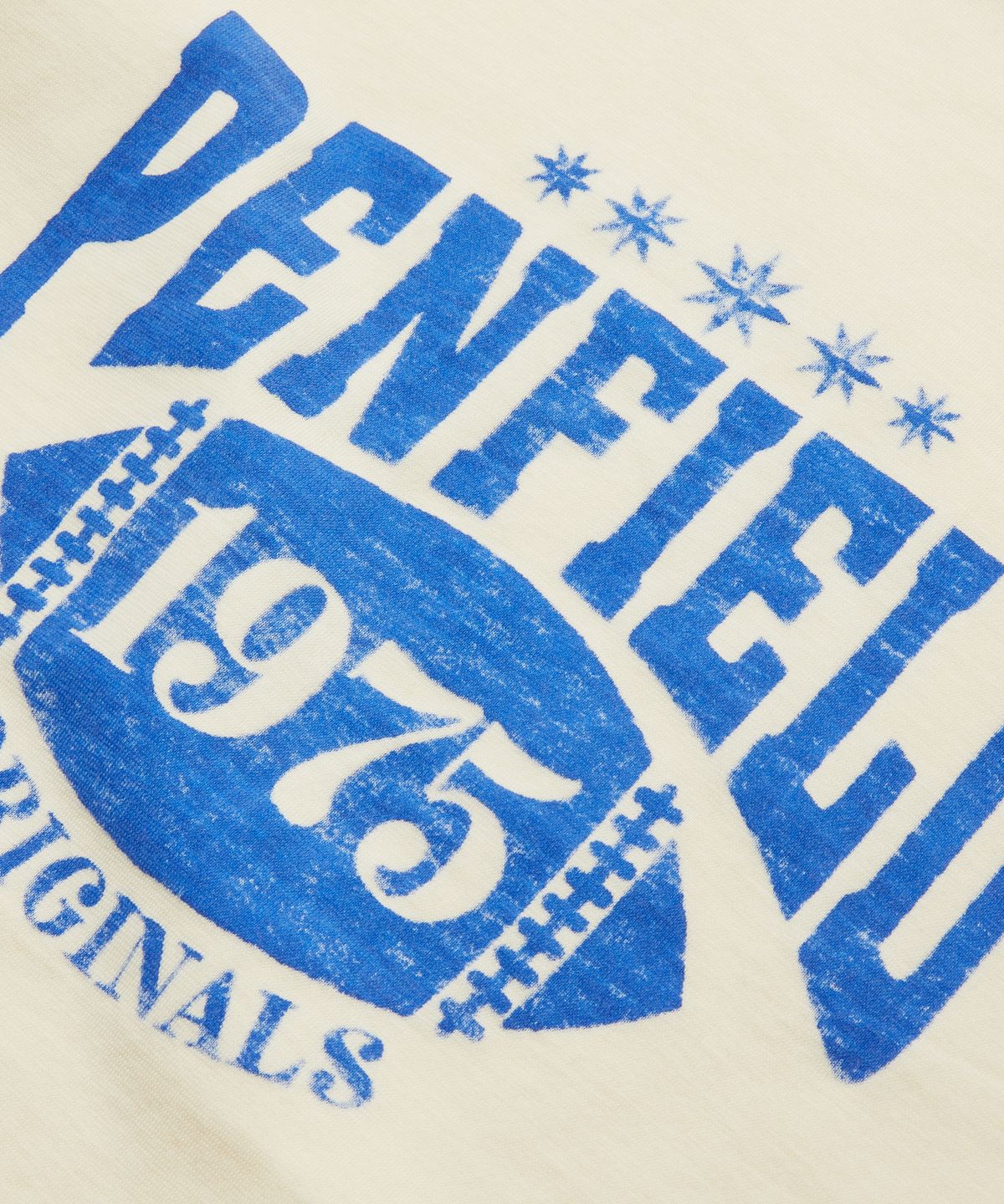 펜필드(PENFIELD) 워시드 리버스 1975 링거 티셔츠 블루_FS2KT37U