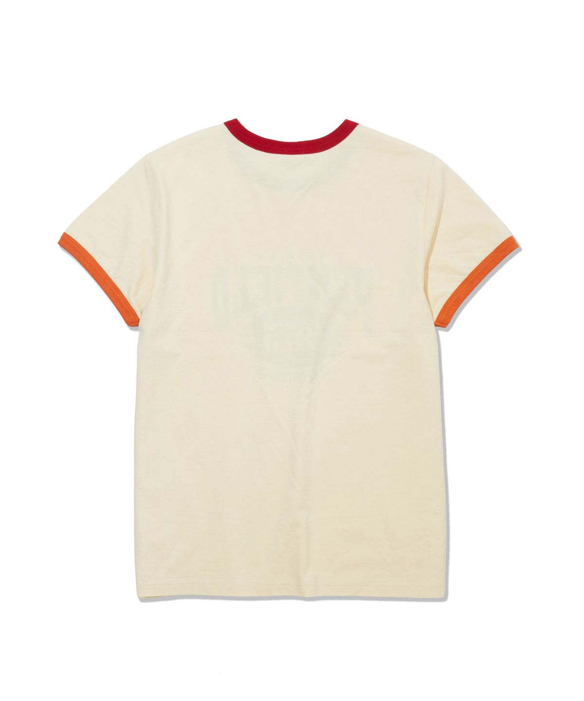 펜필드(PENFIELD) 워시드 리버스 1975 링거 티셔츠 레드_FS2KT36U