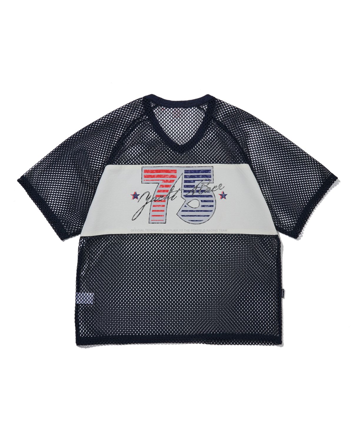 펜필드(PENFIELD) 레가타 베테랑 메쉬 져지 하프 슬리브 네이비_FS2KT102