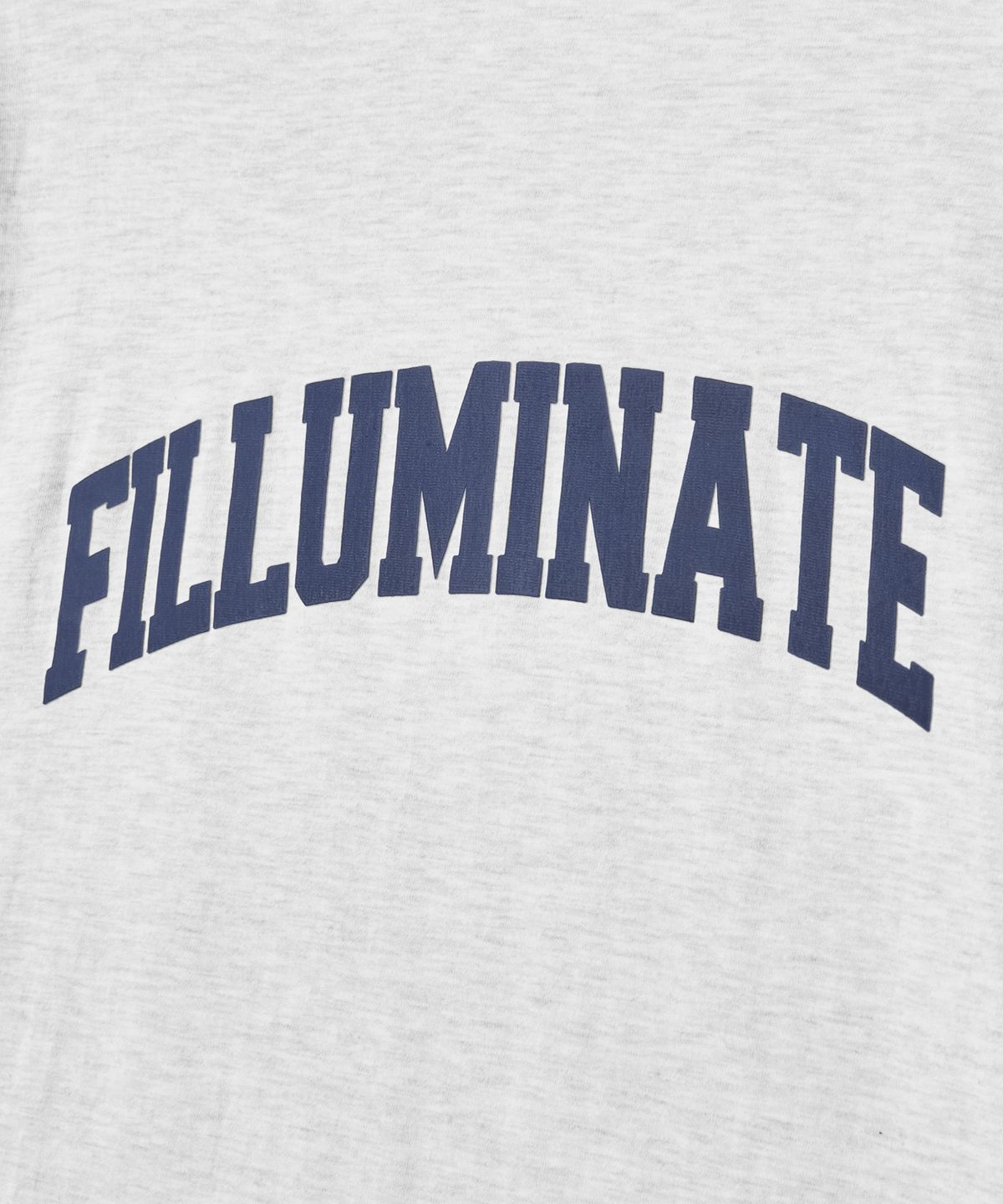 필루미네이트(FILLUMINATE) 에센셜 아치 로고 티셔츠-라이트그레이