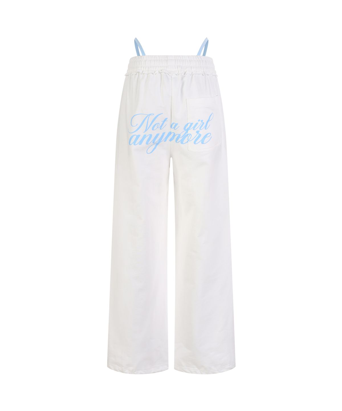 라라폭스(LALAFOX) T-LAYERED SWEATPANTS WHITE BS2WP009