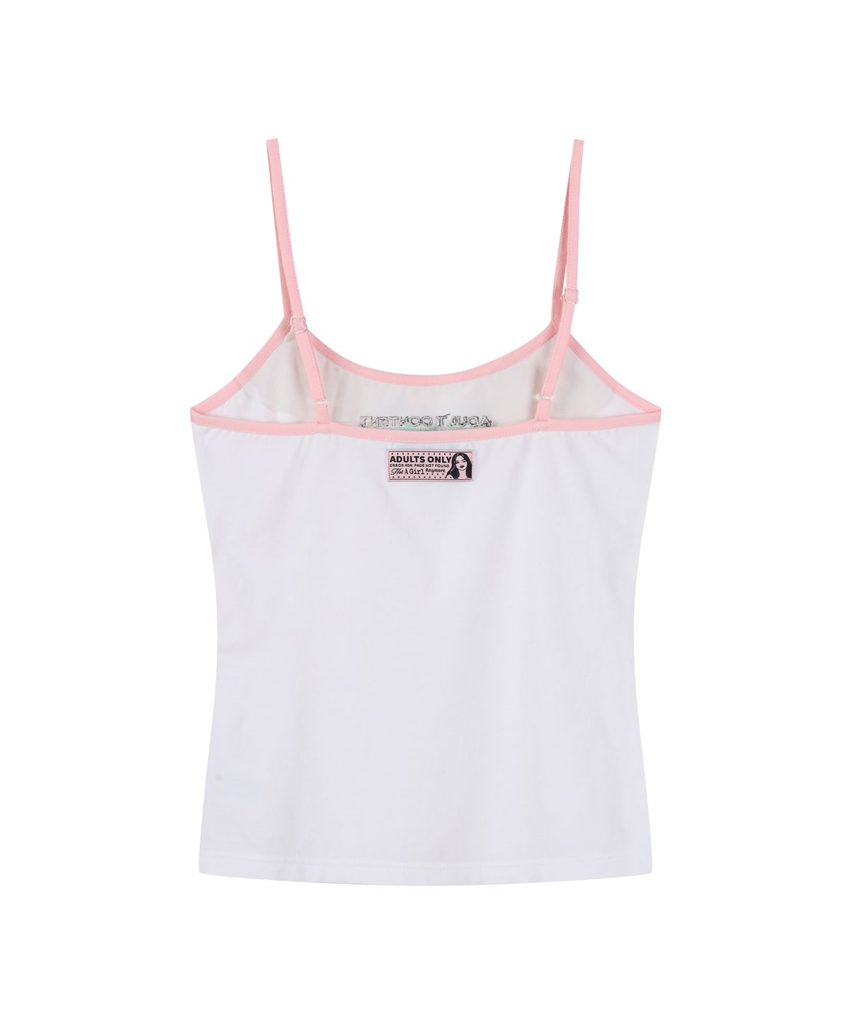 라라폭스(LALAFOX) ADULT CONTENT SLEEVELESS CAMI TOP WHITE BS2CV009