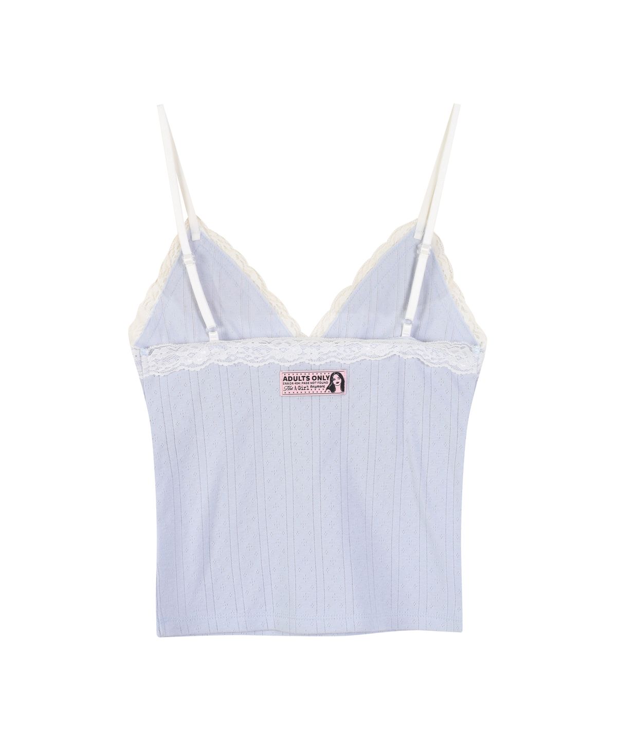 라라폭스(LALAFOX) LACE TRIM SLEEVELESS CAMI TOP SKY BLUE BS2CV003