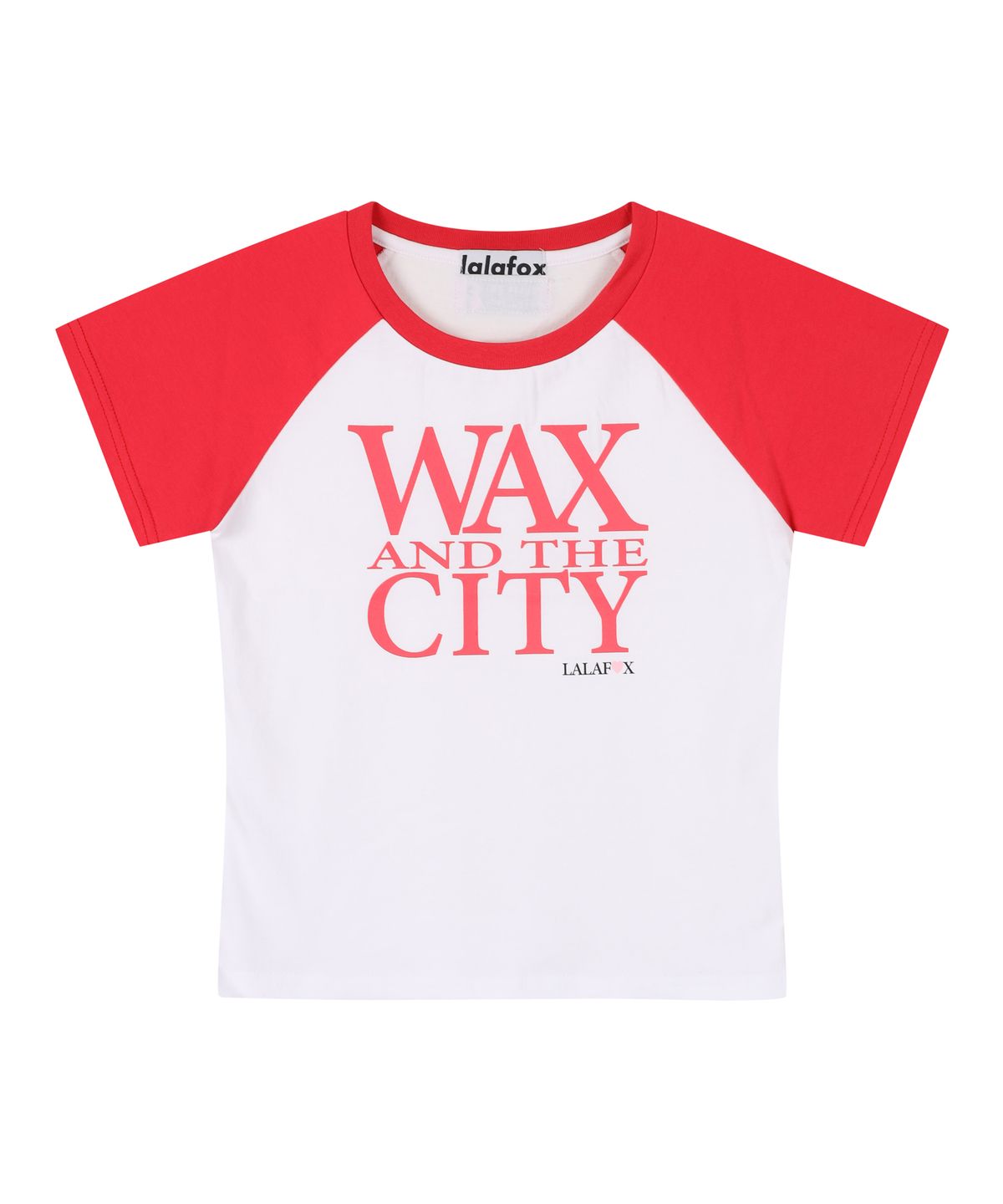 라라폭스(LALAFOX) IN THE CITY RAGLAN T-SHIRT WHITE BS2CH024