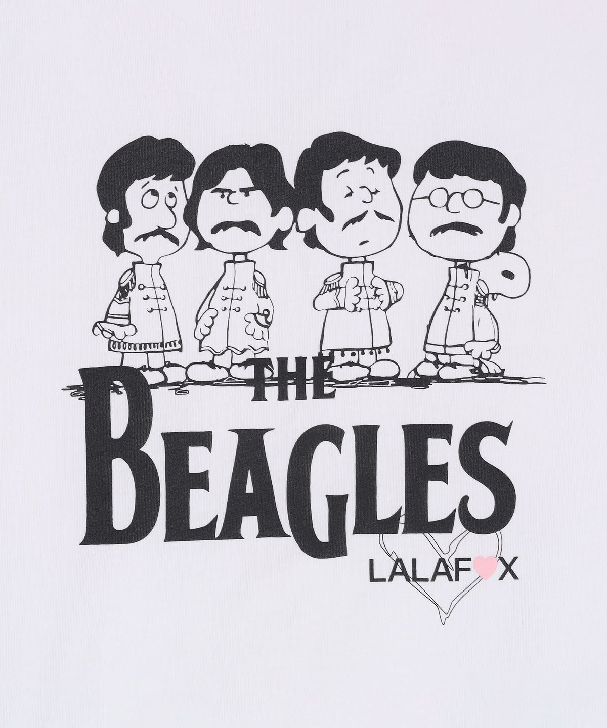 라라폭스(LALAFOX) THE BEAGLES T-SHIRT WHITE BS2CH021