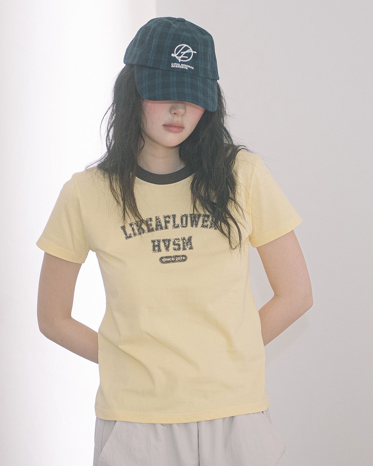 해비즘(HAVISM) LLF NECK S/S TEE(YELLOW)