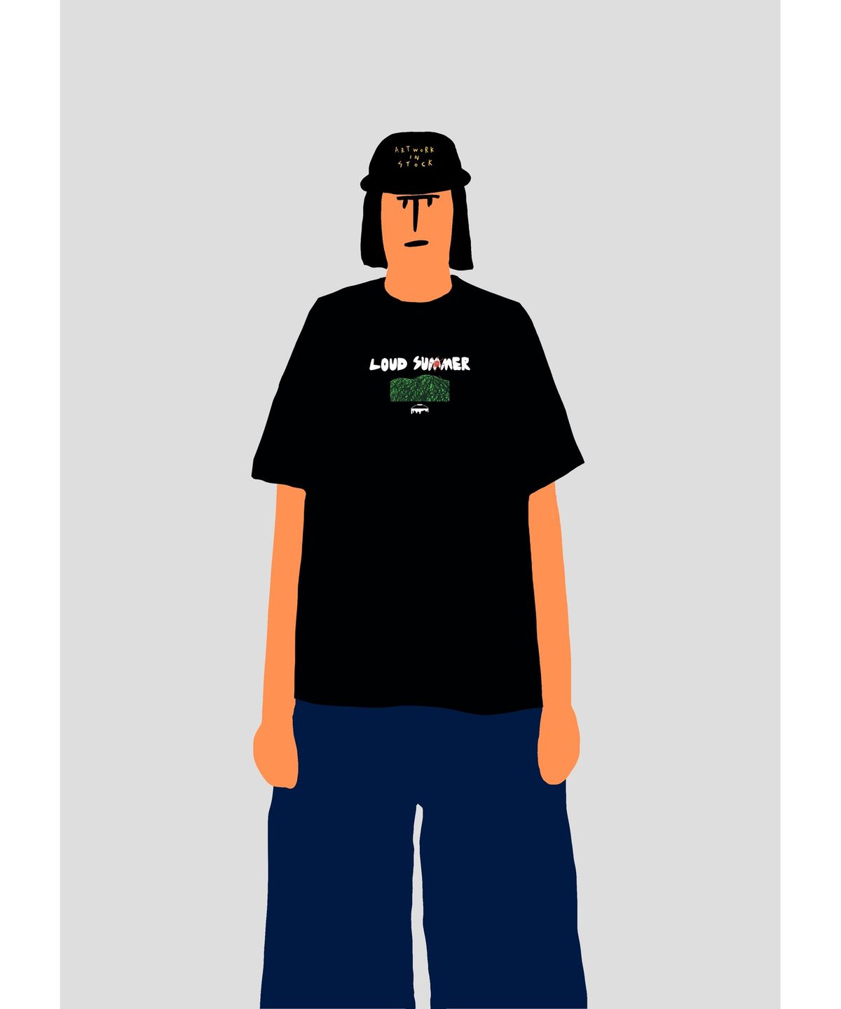 준시오(JUNSIO) BLACK LOUD SUMMER T-SHIRT