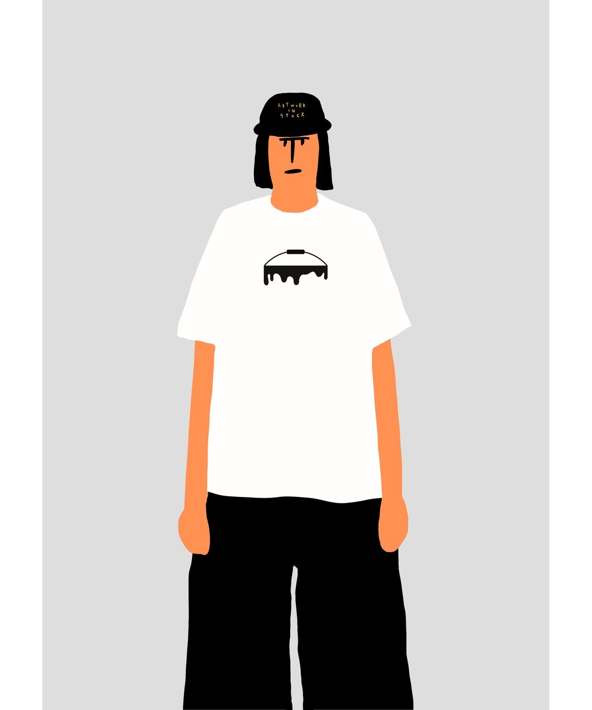 준시오(JUNSIO) WHITE LOGO T-SHIRT