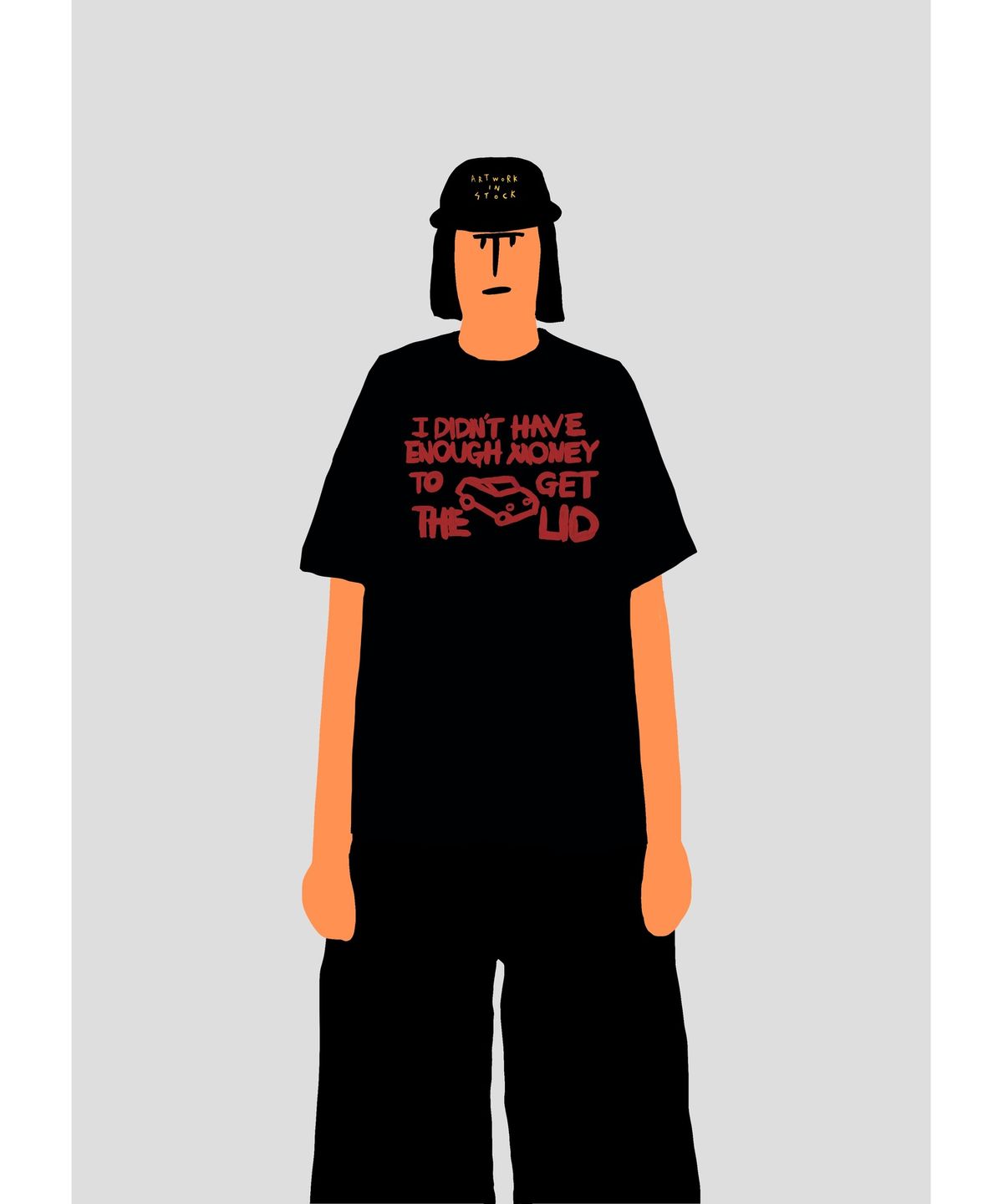 준시오(JUNSIO) BLACK LID T-SHIRT