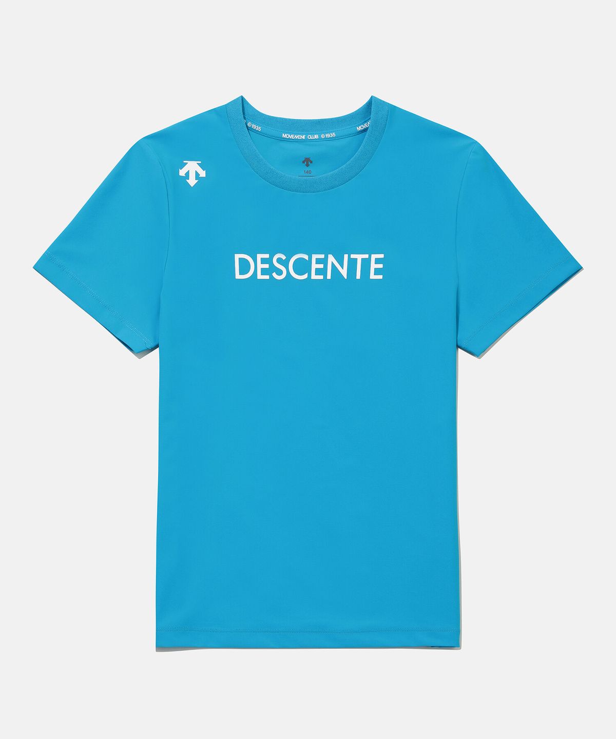 데상트(DESCENTE) 영애슬릿 쿨링 트리코트 반팔 티셔츠 블루 SR21JETS57