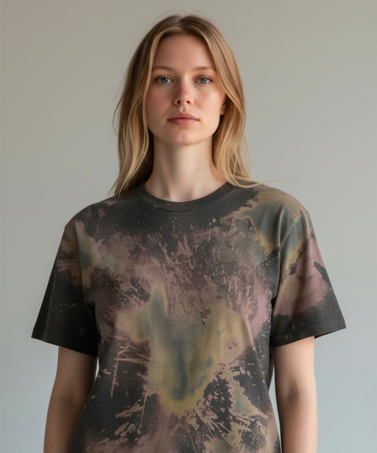 본슬리피(BORN SLIPPY) Addicted Splash Washed Tee (Black Berry Explosion)