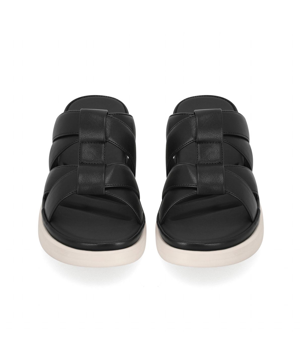 엘칸토(ELCANTO) 마쯔 여성 와이드 위빙 크로스 컴포트 뮬 3.5cm LCWW62M626