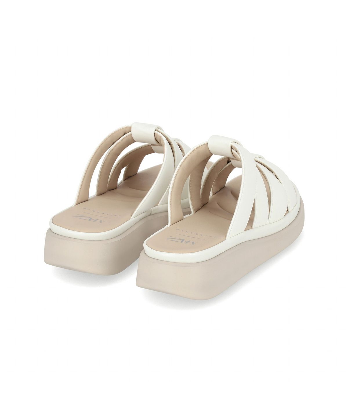 엘칸토(ELCANTO) 마쯔 여성 와이드 위빙 크로스 컴포트 뮬 3.5cm LCWW62M626