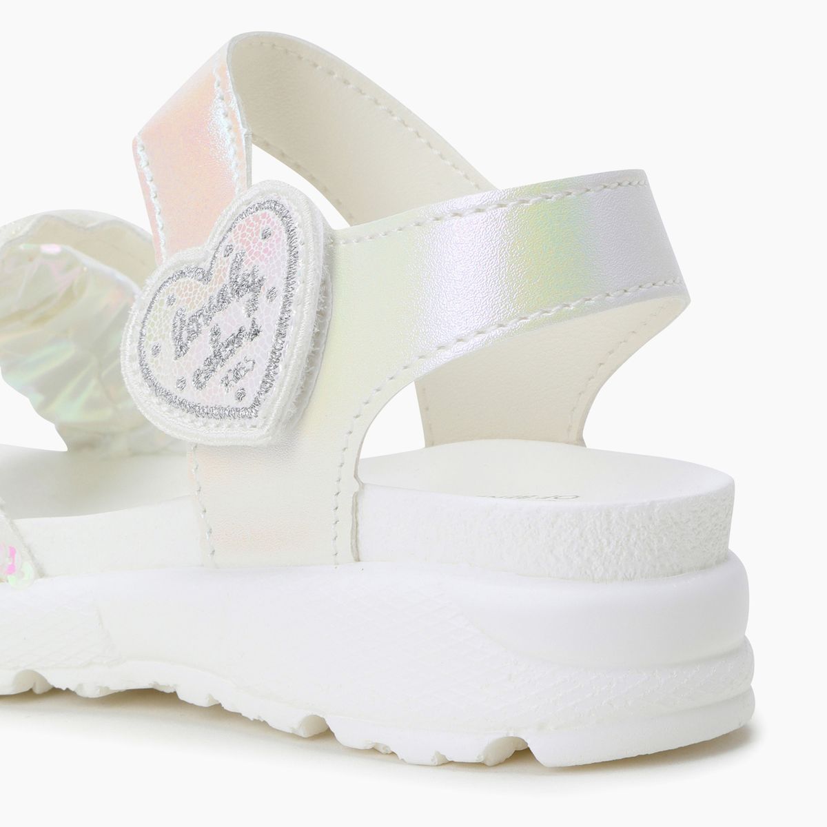 베네통키즈(BENETTONKIDS) 블링 샤인 셔링 샌들_QCSH16631WH