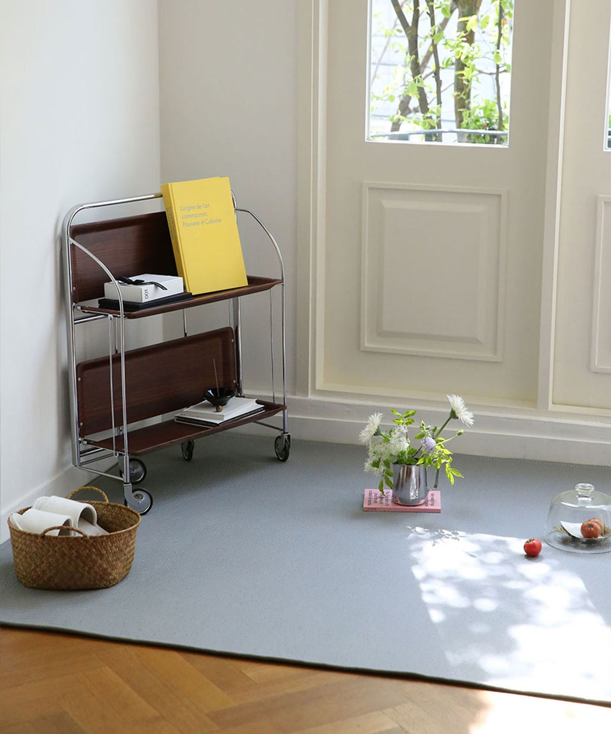 메종드룸룸(MAISON DE ROOMROOM) 냉감 시어서커 반려동물 워셔블 여름 러그