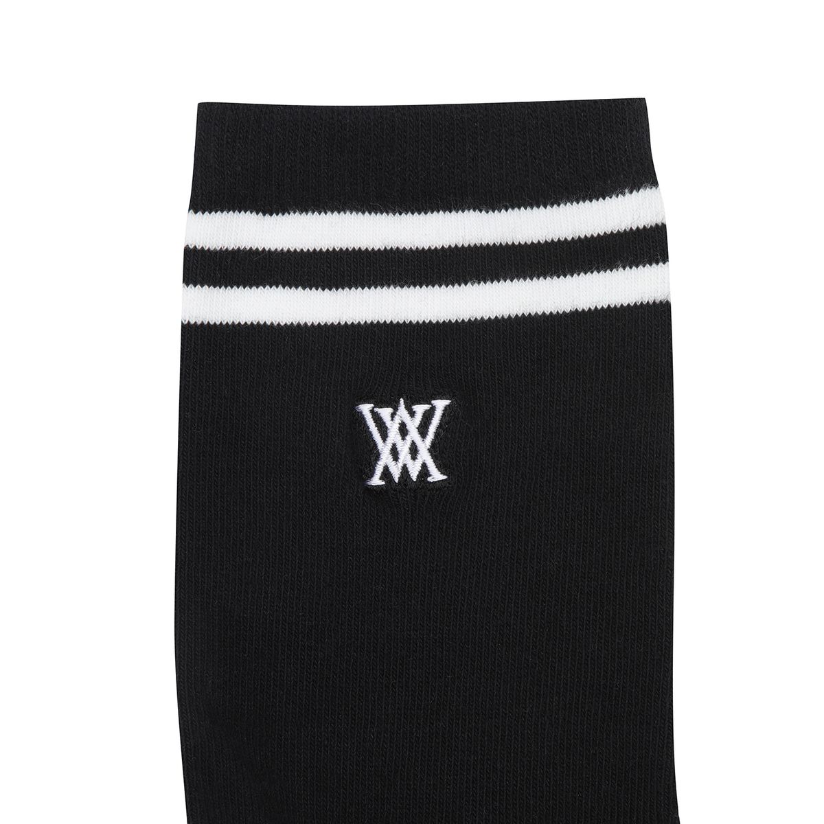 어뉴골프(ANEW GOLF) [ONLINE EXCLUSIVE] MEN MIDDLE SOCKS_BK