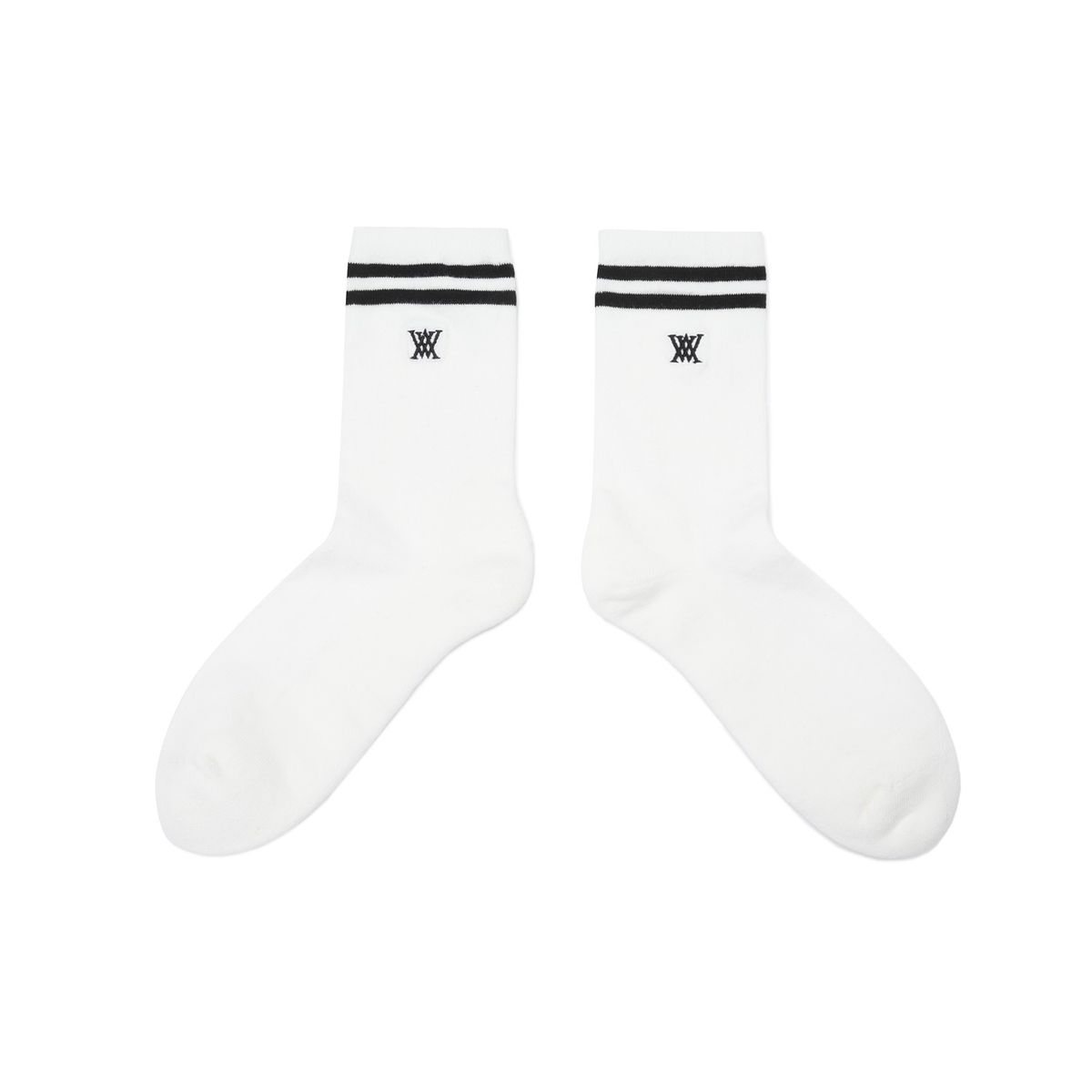 어뉴골프(ANEW GOLF) [ONLINE EXCLUSIVE] MEN MIDDLE SOCKS_WH