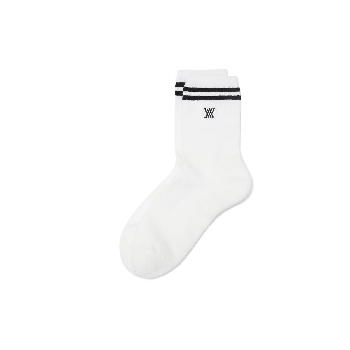 어뉴골프(ANEW GOLF) [ONLINE EXCLUSIVE] MEN MIDDLE SOCKS_WH