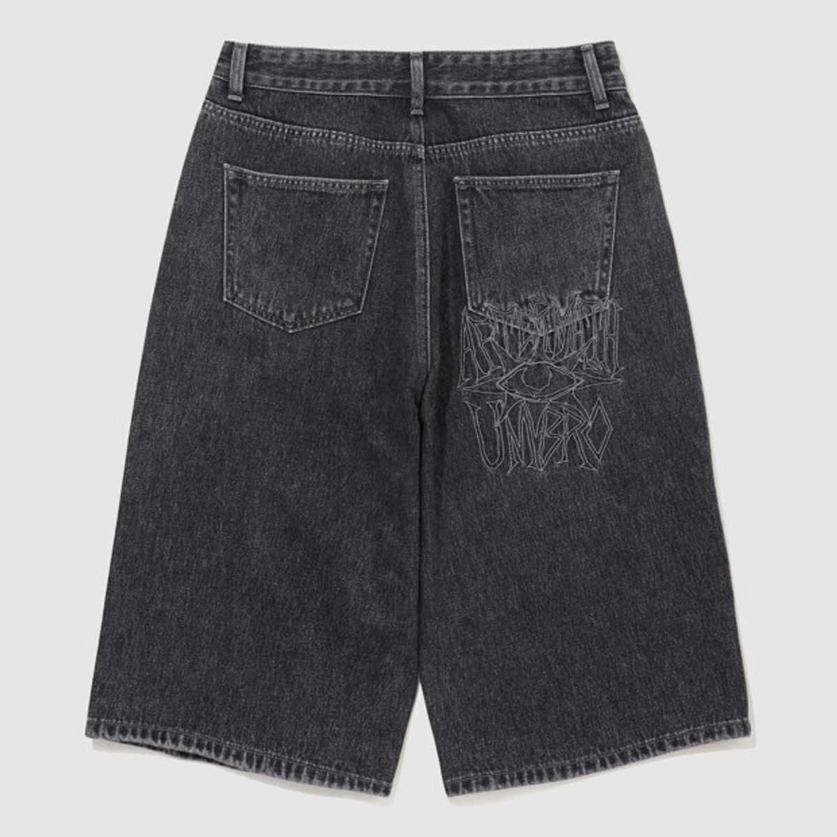 엄브로(UMBRO) [UMB X AFTERMATH] 데님 7부 쇼츠 흑청 UR221OHP41