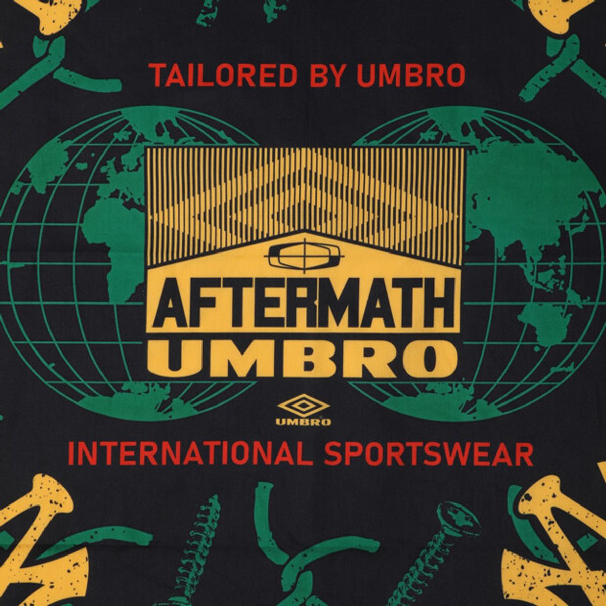 엄브로(UMBRO) [UMB X AFTERMATH] 로고 반다나 블랙 UR221OAO44