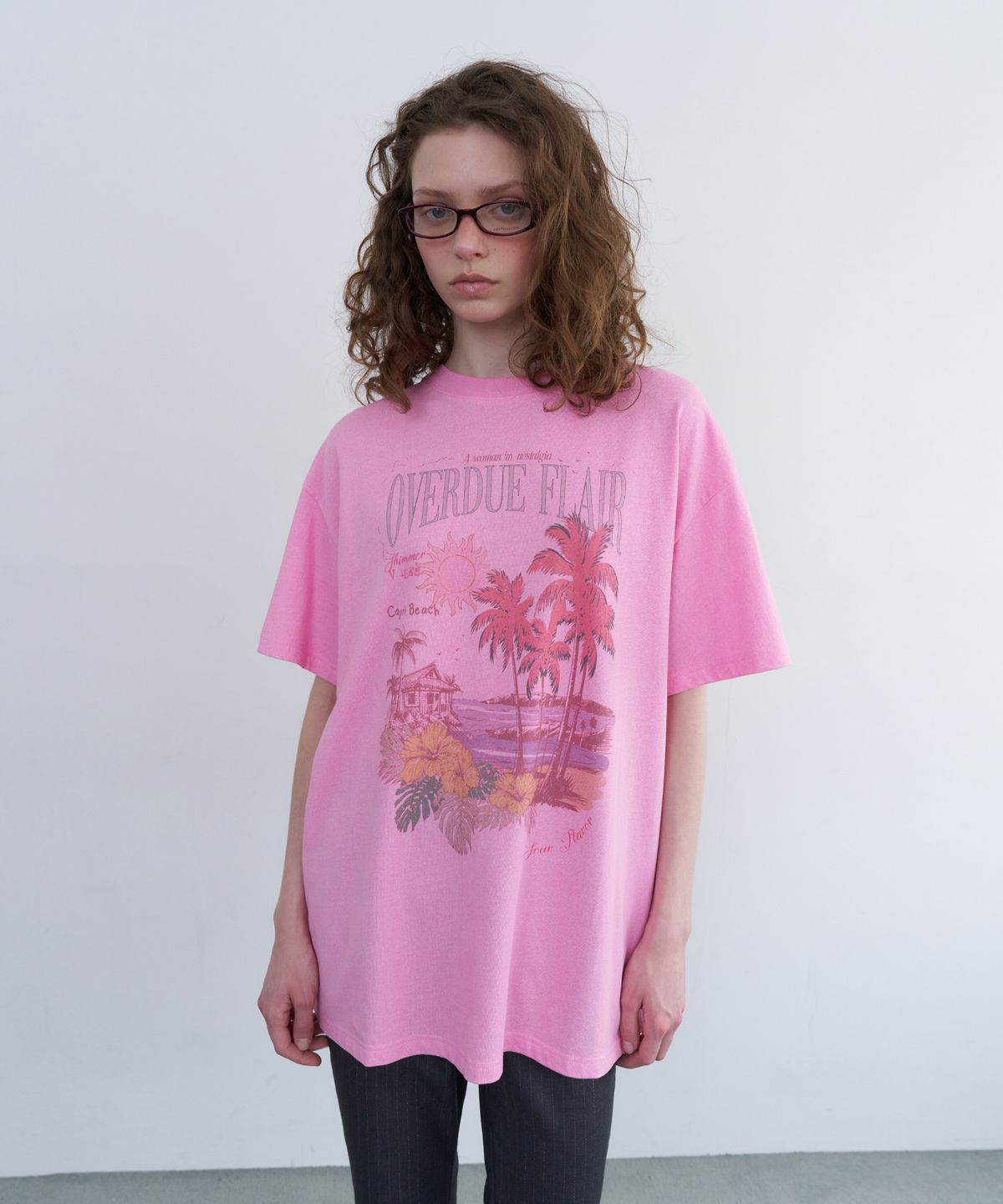 오버듀플레어(OVERDUEFLAIR) VINTAGE SUMMER T-SHIRT_PINK
