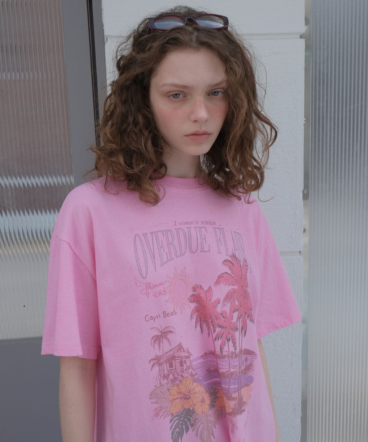 오버듀플레어(OVERDUEFLAIR) VINTAGE SUMMER T-SHIRT_PINK