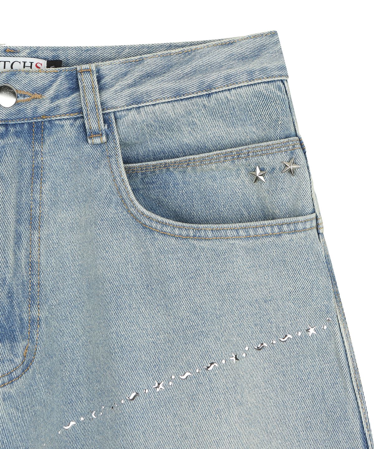 카치스(COTCHS) CUSTED HALF DENIM-GIRL