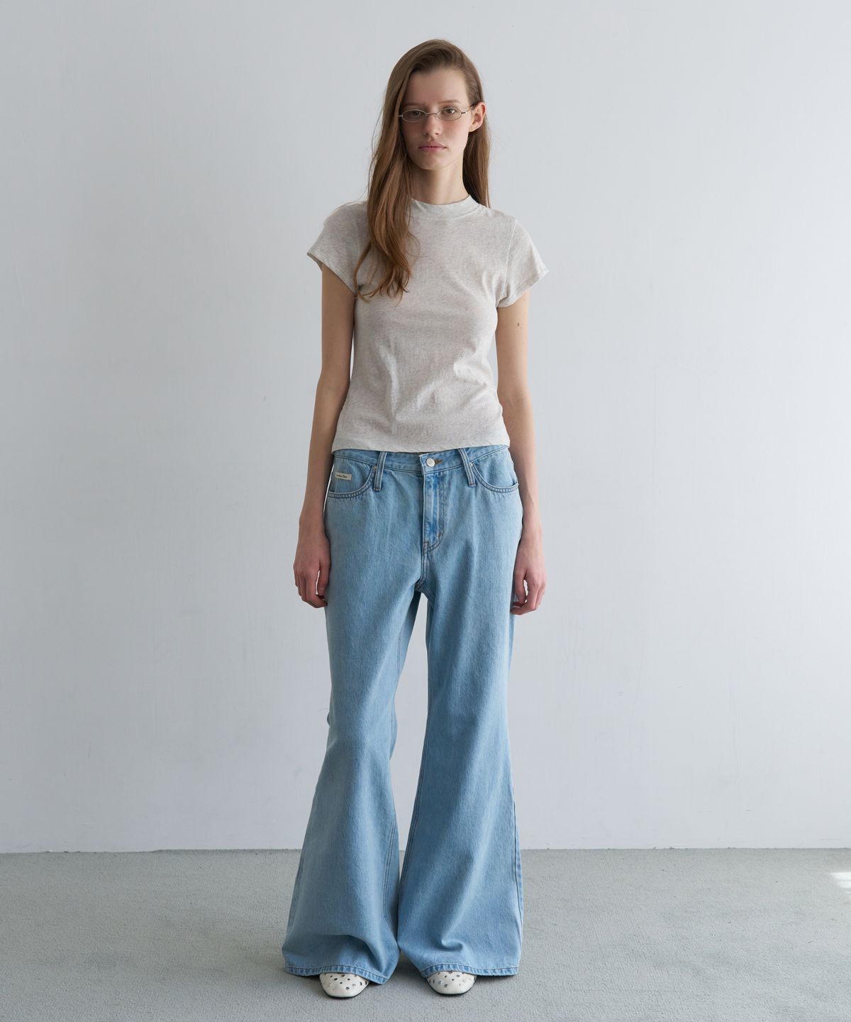 오버듀플레어(OVERDUEFLAIR) OF NATURAL SLIM T-SHIRT_OATMEAL