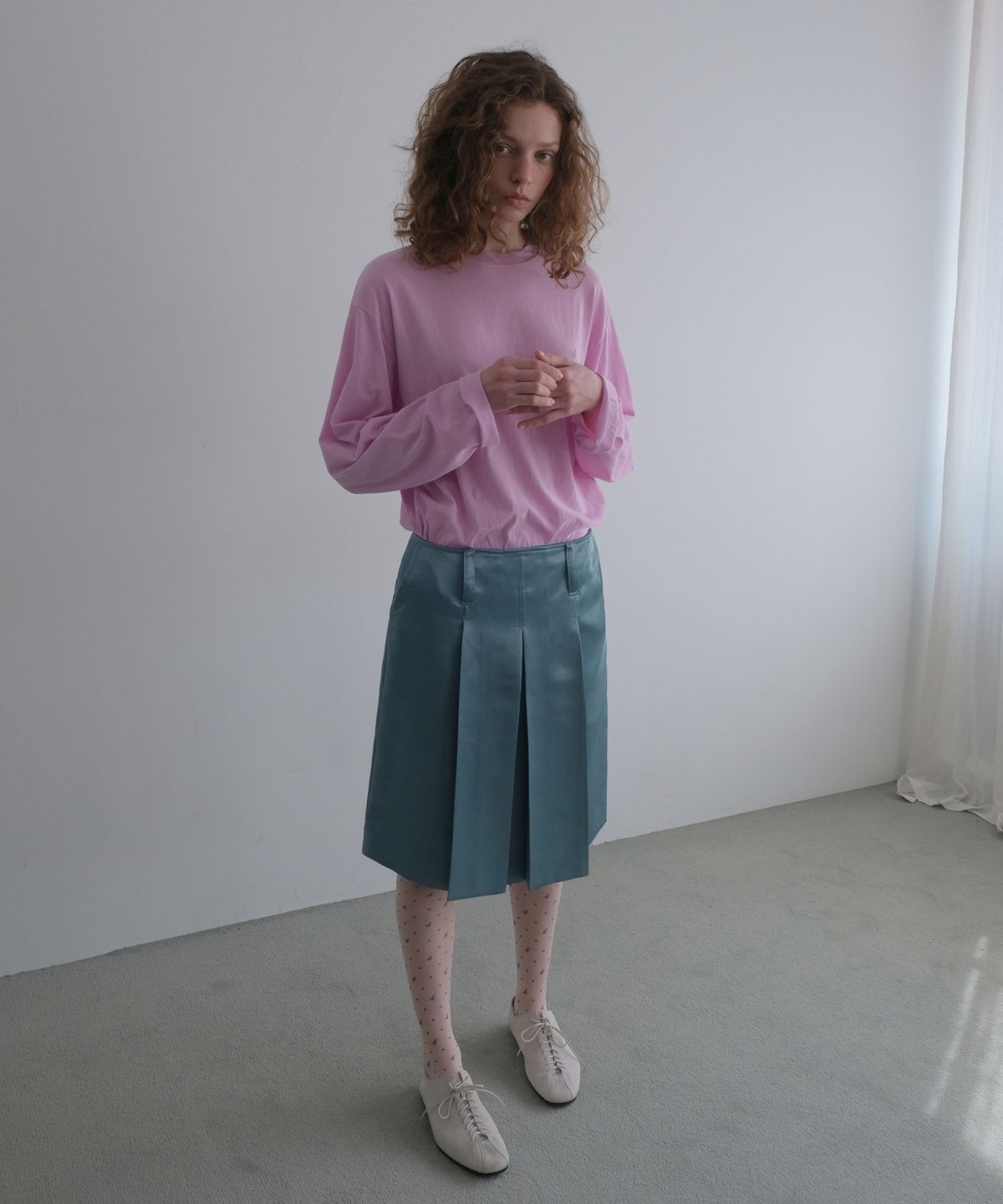 오버듀플레어(OVERDUEFLAIR) SUMMER LONG SLEEVE T-SHIRT_FUCHSIA PINK