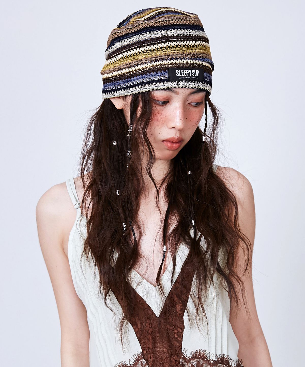 슬리피슬립(SLEEPYSLIP) FLORAL BEANIE(5COLOR)