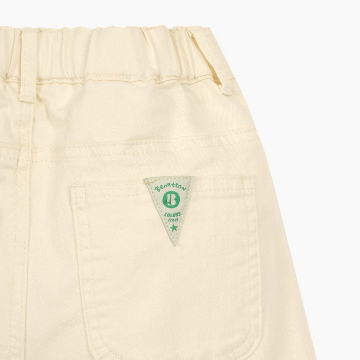 베네통키즈(BENETTONKIDS) 트로피컬 5부 데님팬츠_QADP08631CR