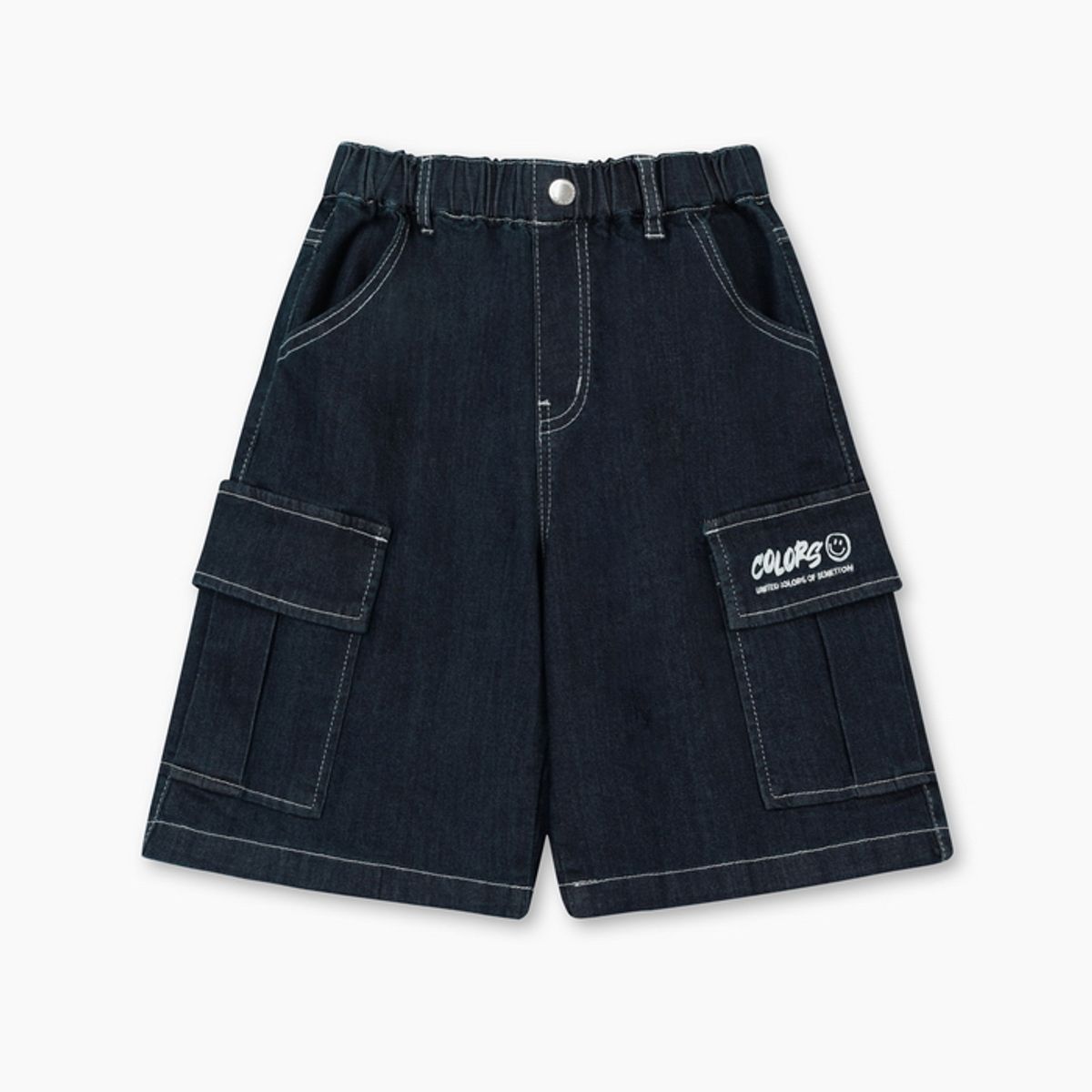 베네통키즈(BENETTONKIDS) 카고 청해지 팬츠_QADP09631NY