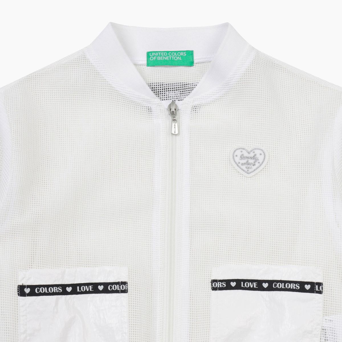 베네통키즈(BENETTONKIDS) 주니어 쿨 매쉬 아우터_QAJP08631IV
