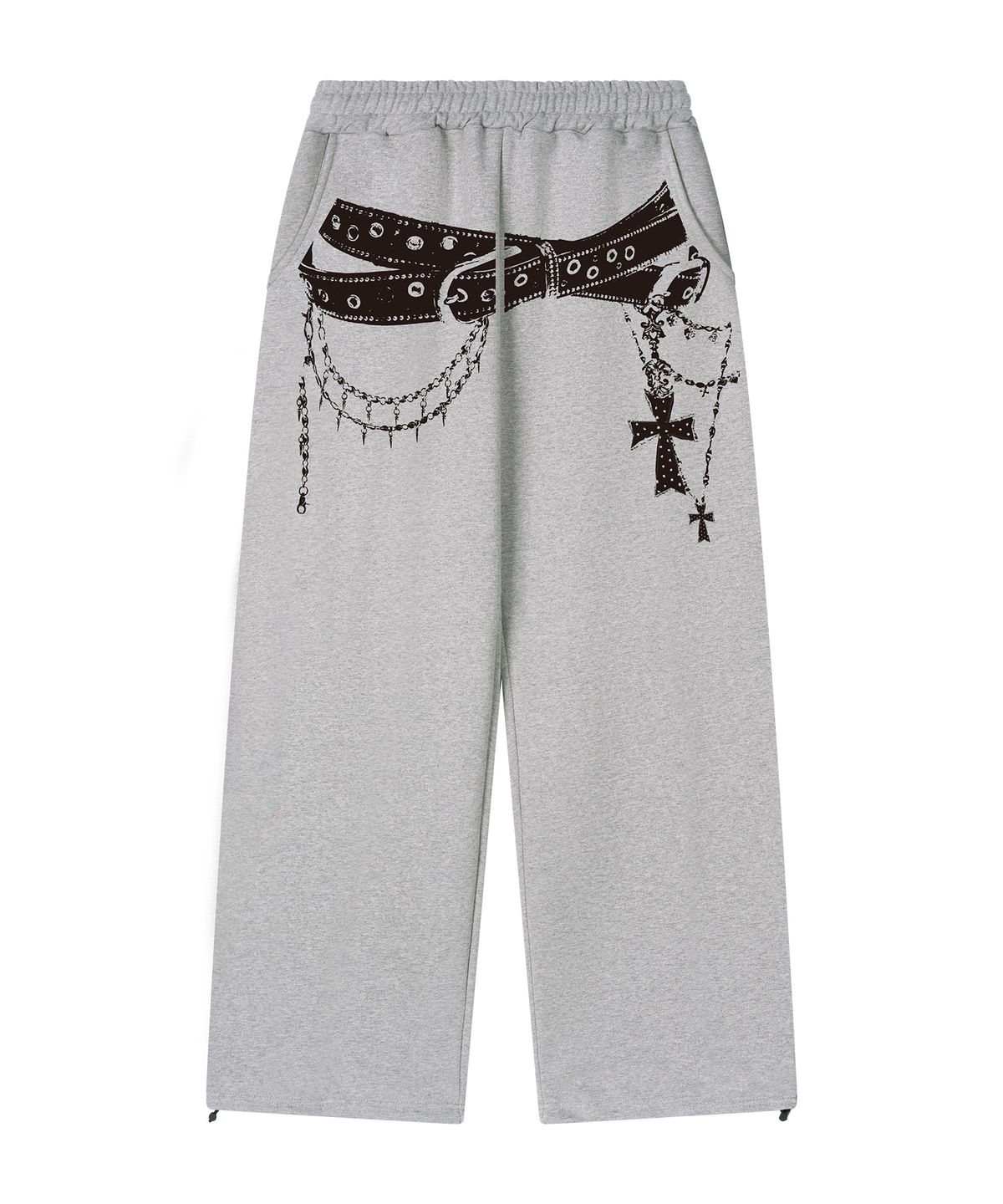 그레이버(GRAVER) [UNISEX]BELTED 트레이닝 와이드 팬츠_2color